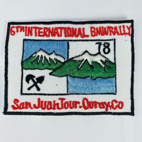 BMW Motorcycle Patch BMWMOA 1978 6th National Rally Ouray Colorado VTG - Picture 1 of 3